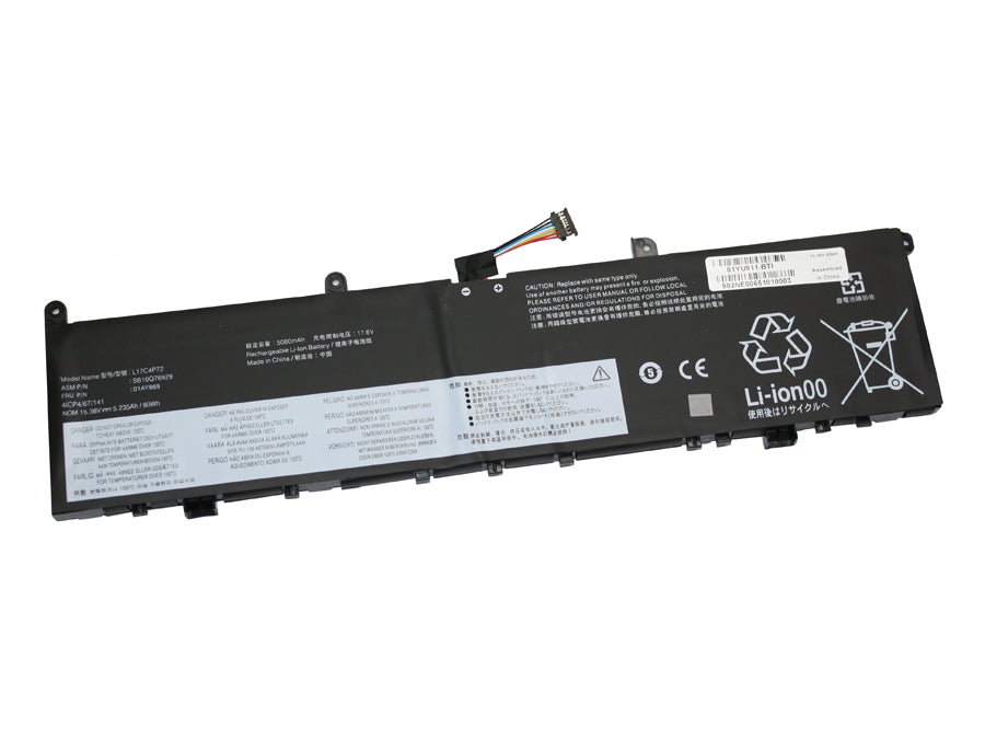 01YU911 compatible replacement battery for LENOVO THINKPAD P1 g2