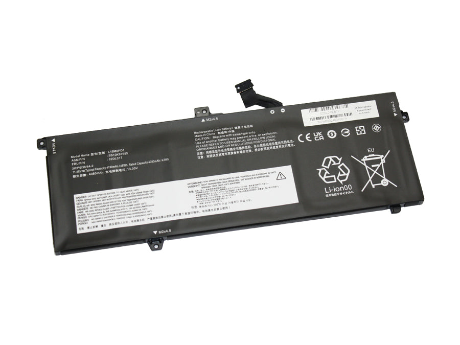 02DL019 compatible replacement battery for LENOVO THINKPAD X13, THINKPAD X390
