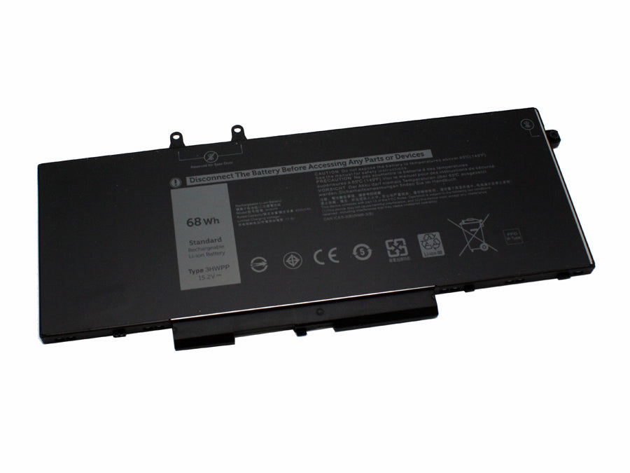 3HWPP compatible replacement battery for DELL PRECISION 3550, LATITUDE 5410, LATITUDE 5510, INSPIRON 7706 2-IN-1, INSPIRON 7506 2-IN-1 BLACK