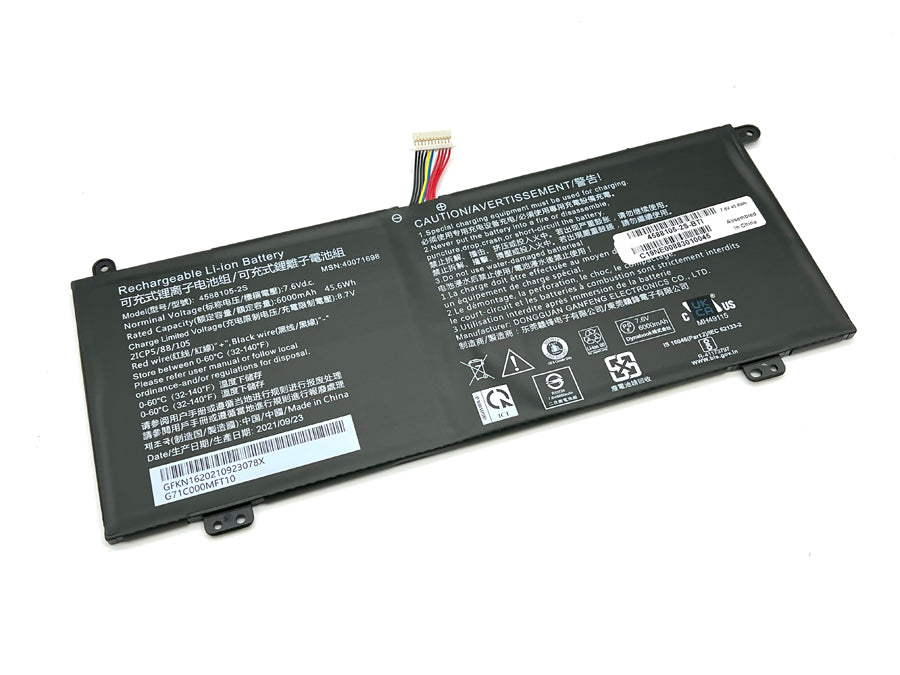 4588105-2S compatible replacement battery for TOSHIBA SATELLITE PRO C50-E, SATELLITE PRO C50-J, SATELLITE PRO C50-H