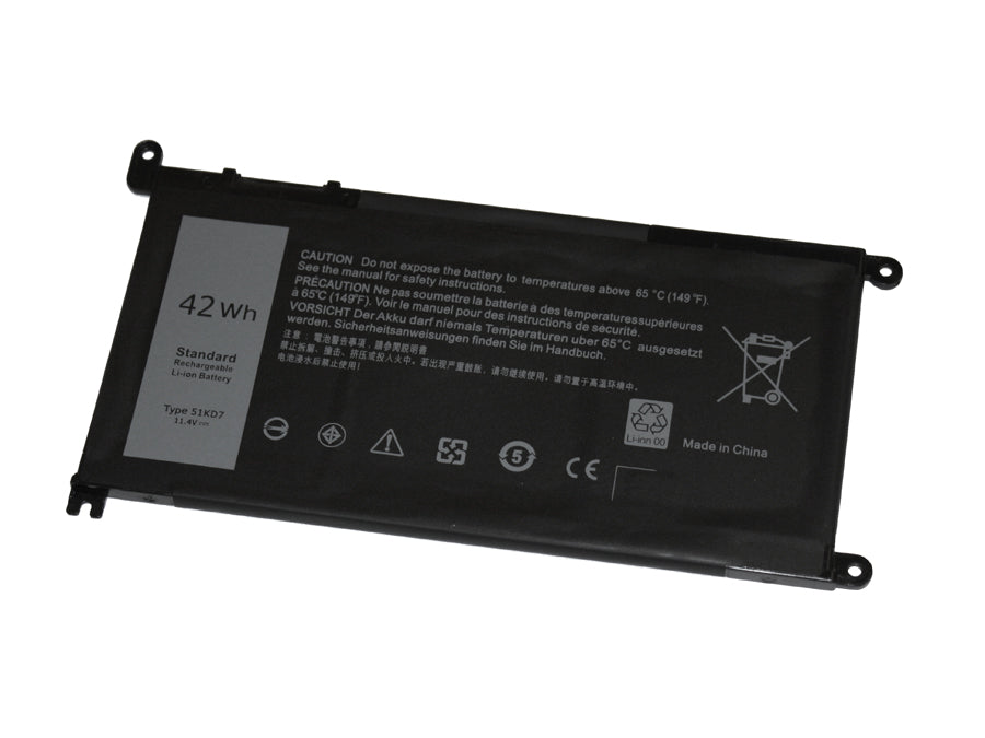51KD7 compatible replacement battery for DELL CHROMEBOOK 3100 2-IN-1, CHROMEBOOK 5190 2-IN-1, CHROMEBOOK 3189, CHROMEBOOK 3180
