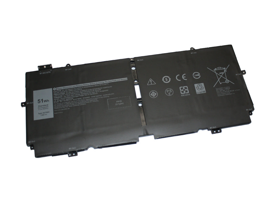 52TWH compatible replacement battery for DELL XPS 7390 2-IN-1, XPS 13 7390 2-IN-1