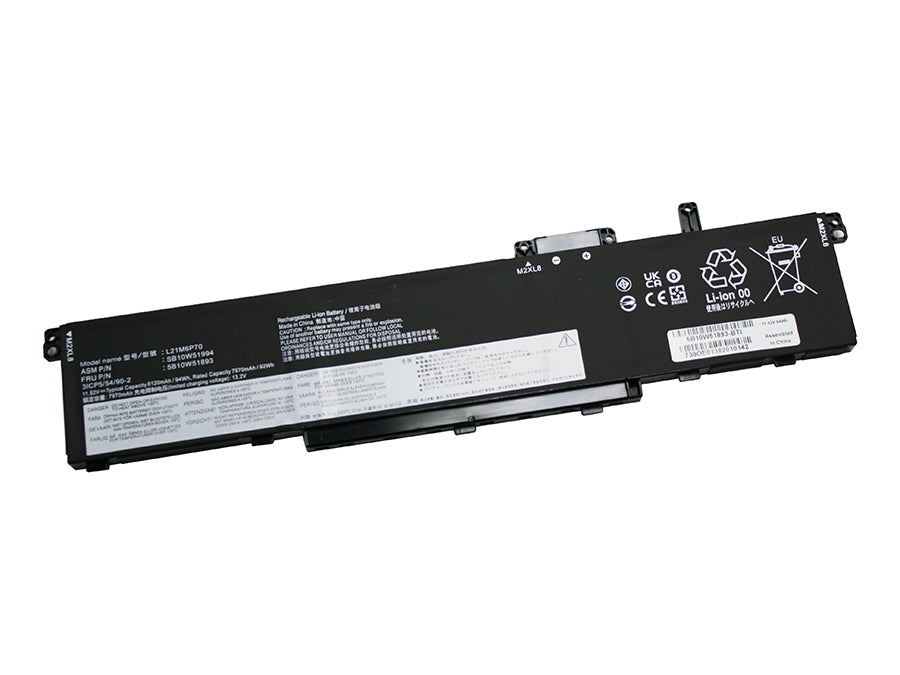 5B10W51893 compatible replacement battery for LENOVO THINKPAD P16 G1 G2