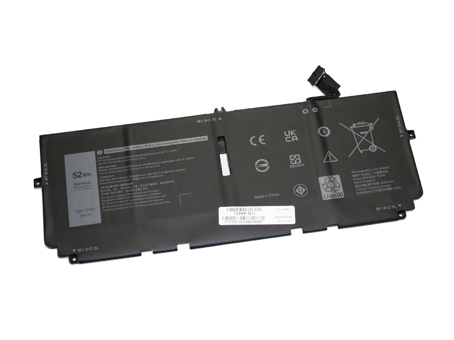 722KK compatible replacement battery for DELL XPS 13 (9310), XPS 13 (9300)
