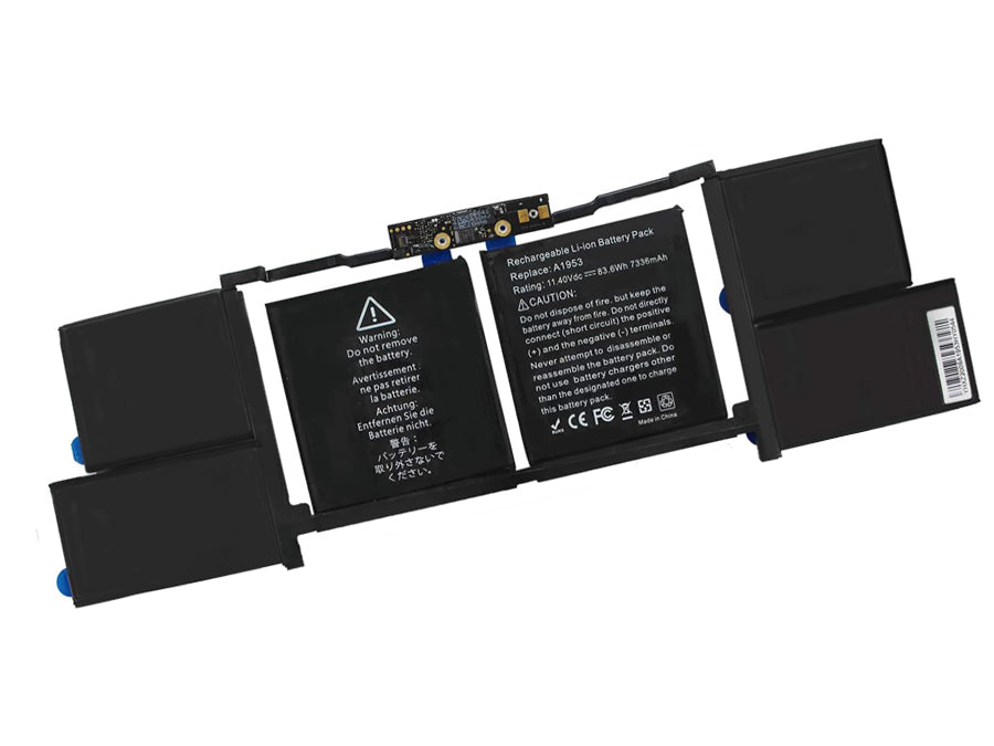 A1953 compatible replacement battery for APPLE MACBOOK PRO 15-INCH 2018