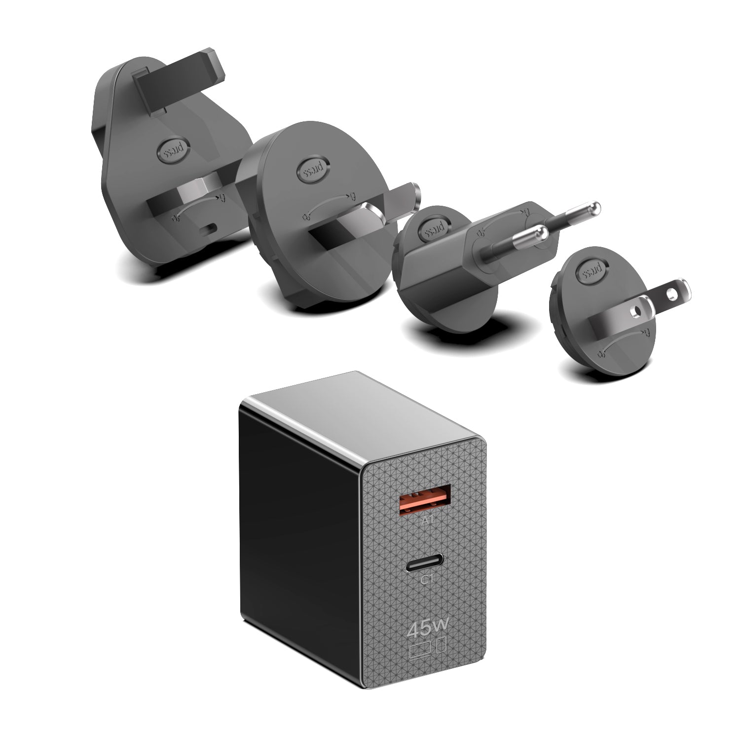 45W GaN USB-C AC Adapter for all USB-C devices up to 45W