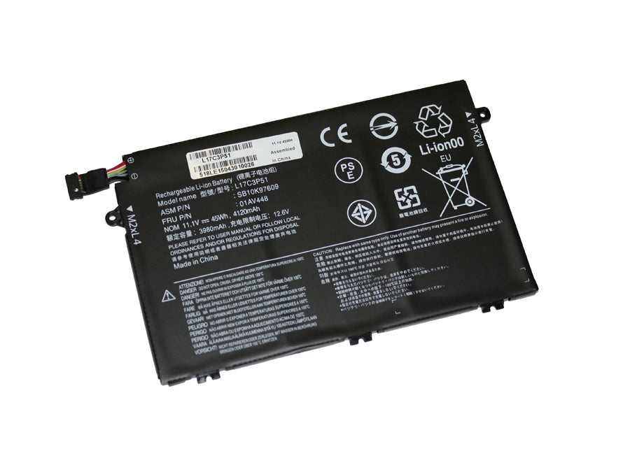 L17C3P51 compatible replacement battery for LENOVO THINKPAD E590, THINKPAD E585, THINKPAD E595, THINKPAD E580, THINKPAD E495, THINKPAD E485