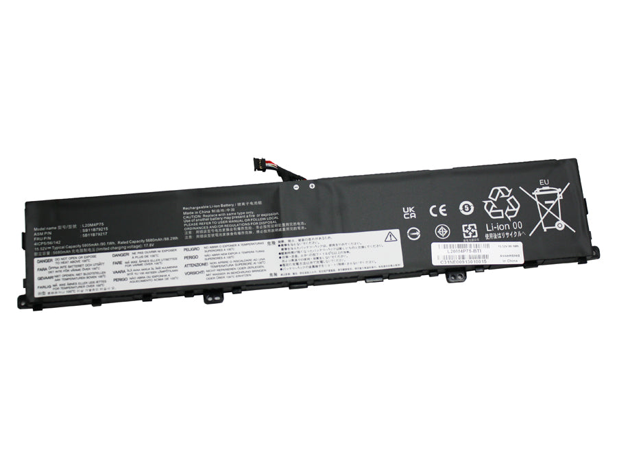 L20M4P75 compatible replacement battery for LENOVO THINKPAD X1 EXTREME G4