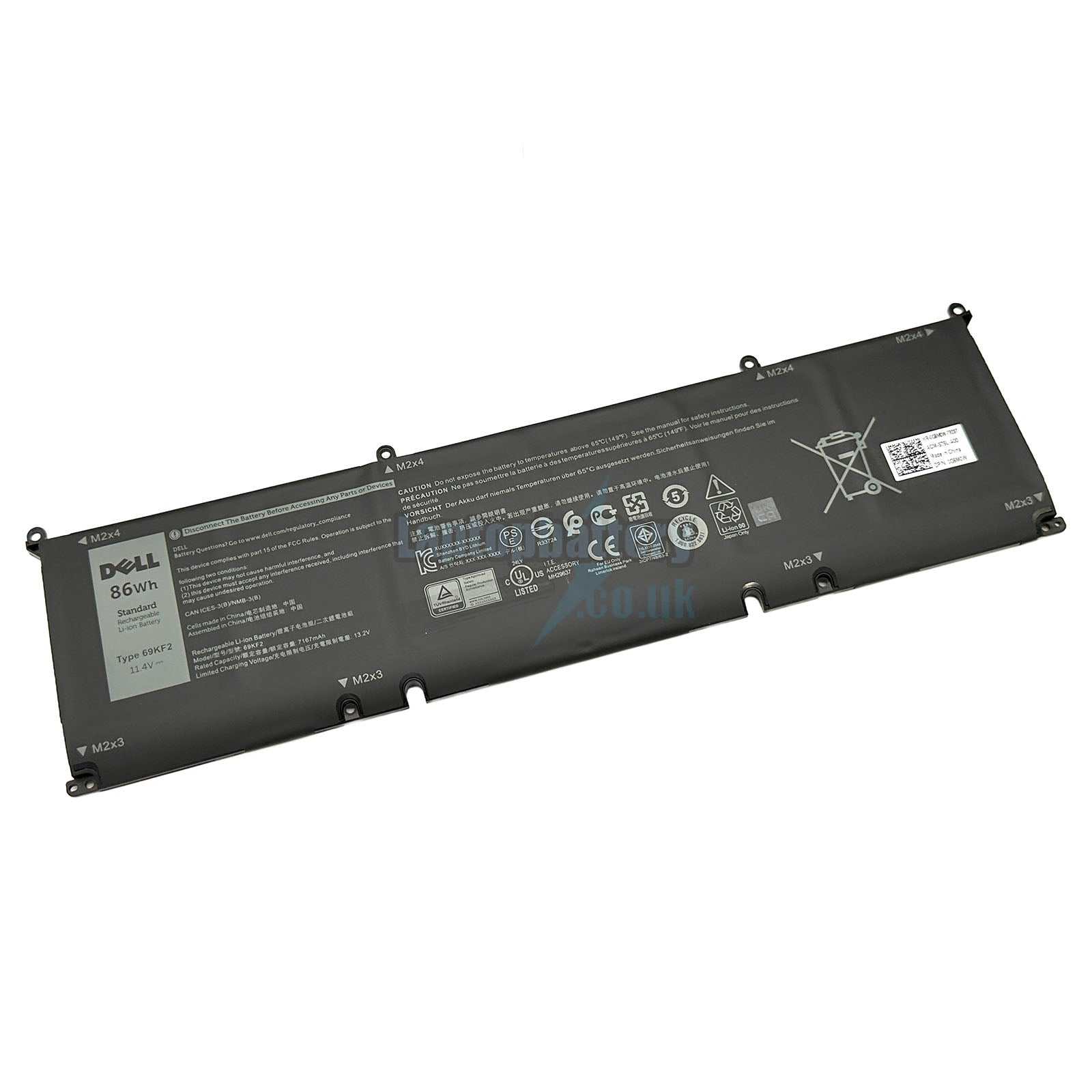 Genuine Original DELL M59JH battery for Precision 5550