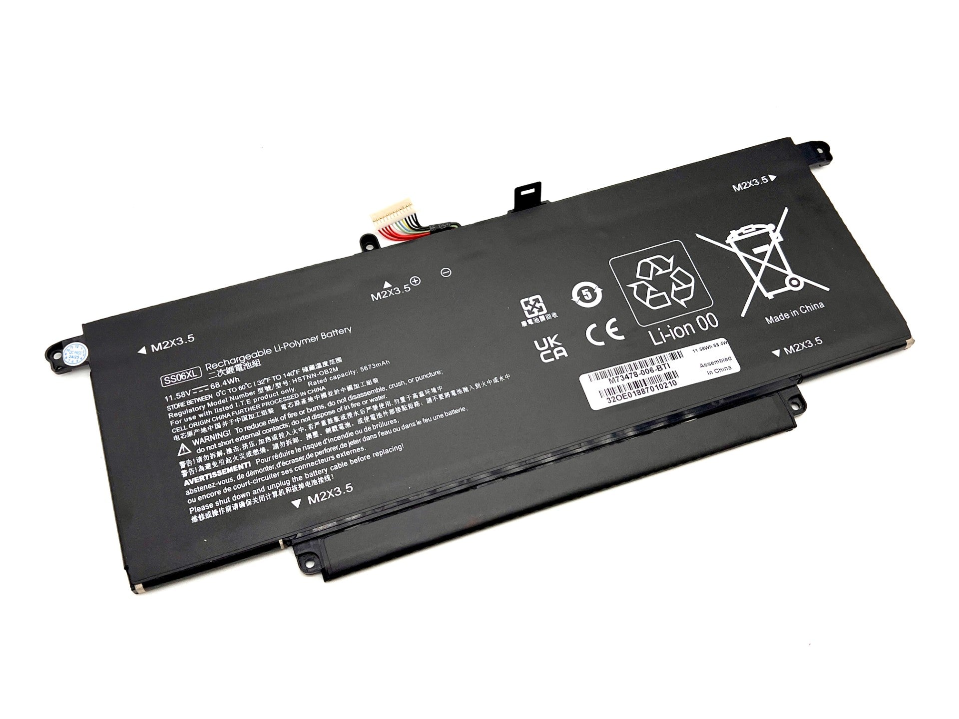 M73478-006 compatible replacement battery for HP Elite Dragonfly G3