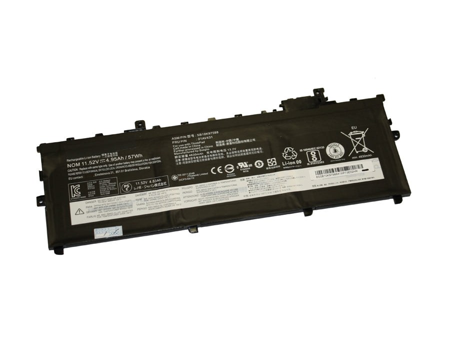 SB10K97587 compatible replacement battery for LENOVO THINKPAD X1 CARBON 6TH GEN 2018 MODELS, THINKPAD X1 CARBON 5TH GEN