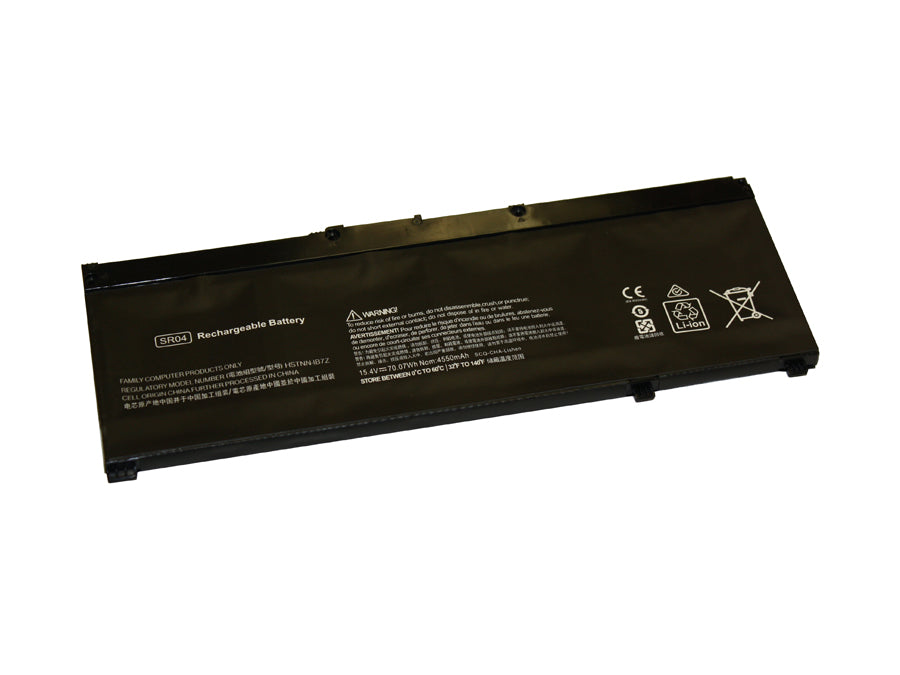 SR04XL compatible replacement battery for HP HP OMEN 15-DC1027TX, OMEN 15-DC1026TX, OMEN 15-DC1025TX