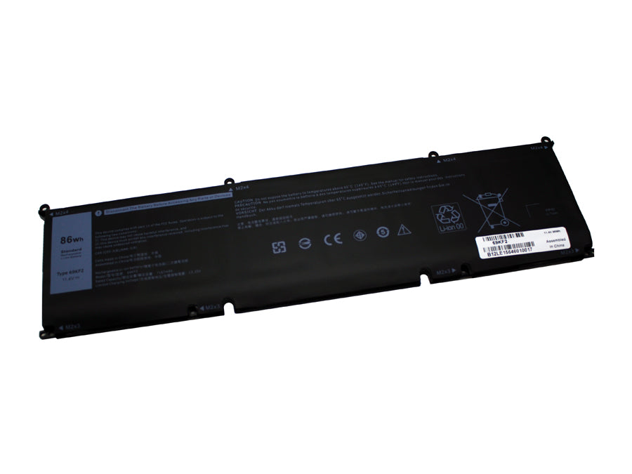 69KF2 compatible replacement battery for DELL G7 7500, XPS 9500, XPS 15 9500, PRECISION 5550