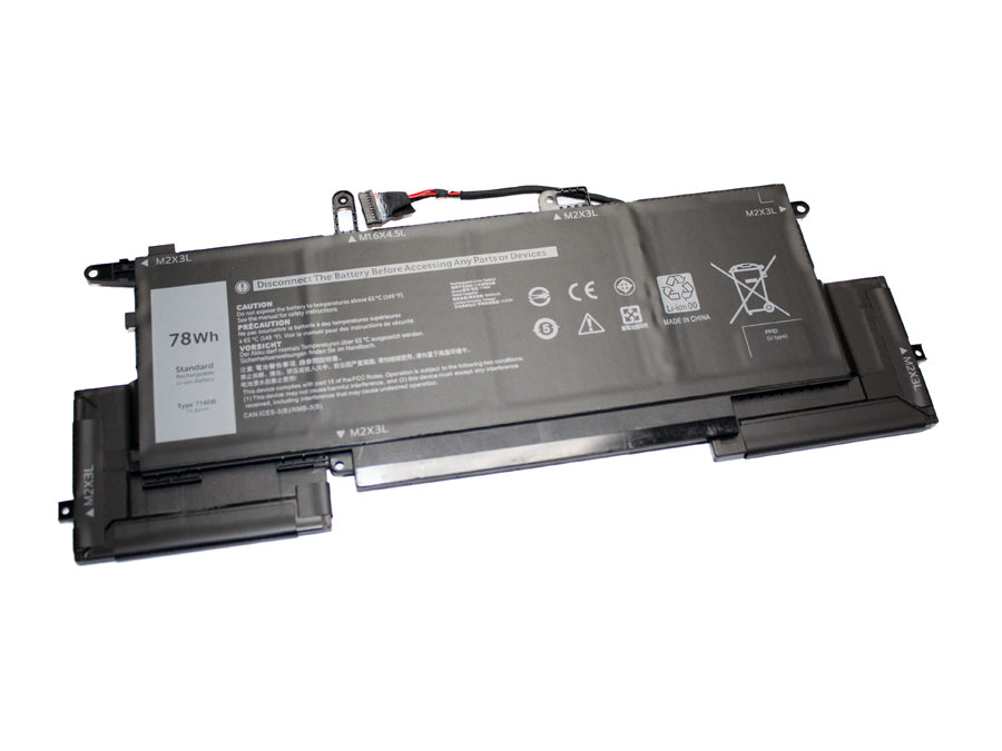 7146W compatible replacement battery for DELL INSPIRON 14 7000 (7400), LATITUDE 9410 2-IN-1, LATITUDE 7400 2-IN-1