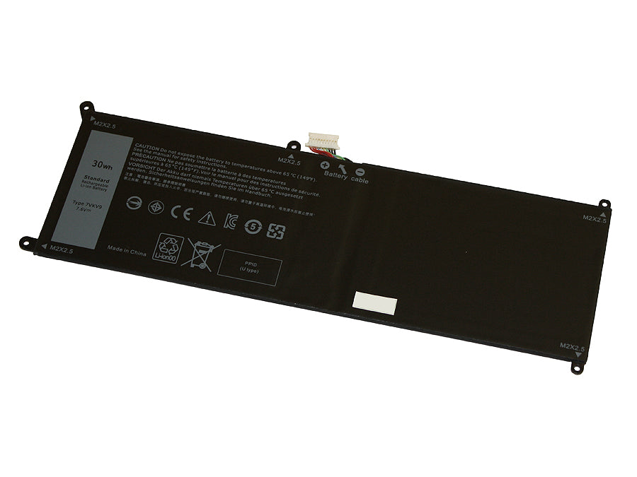 7VKV9 compatible replacement battery for DELL XPS 12 9250, LATITUDE 12 7275