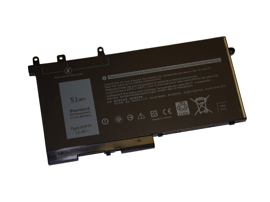 93FTF compatible replacement battery for DELL LATITUDE 5480, LATITUDE 15 5591, LATITUDE 15 5590, LATITUDE 15 5580