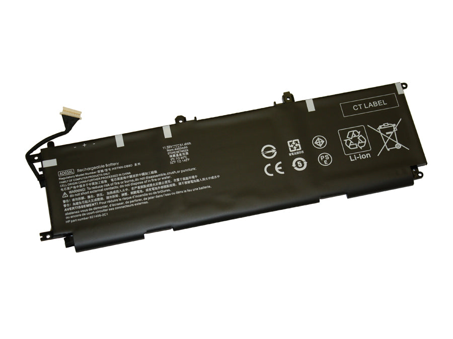 AD03XL compatible replacement battery for HP ENVY 13-AD