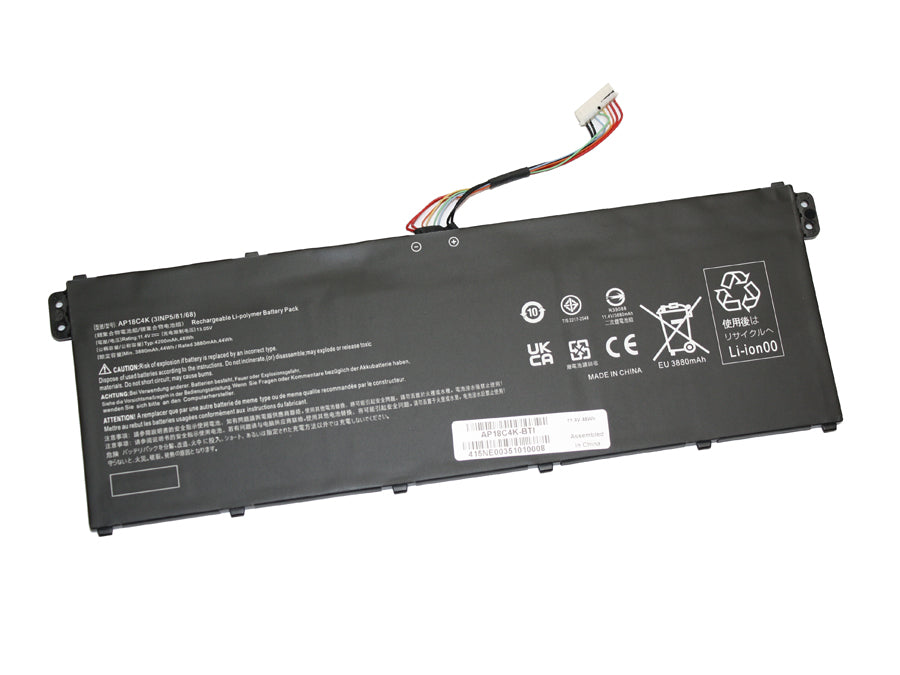 AP18C4K compatible replacement battery for ACER SPIN 3 SP314-54N, ASPIRE 5 A515