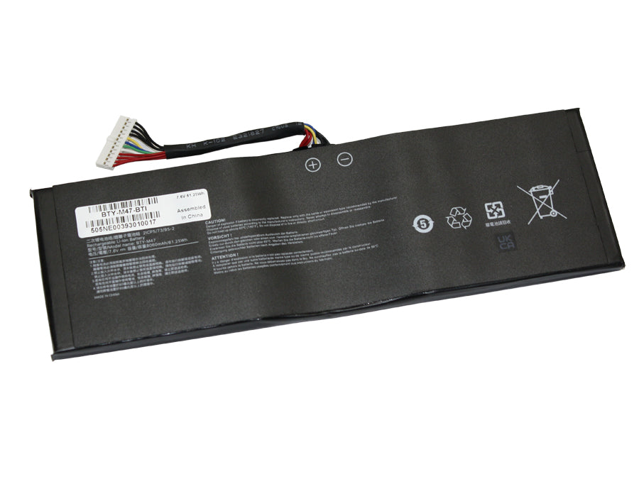 BTY-M47 compatible replacement battery for MSI GS43VR, GS43, GS40