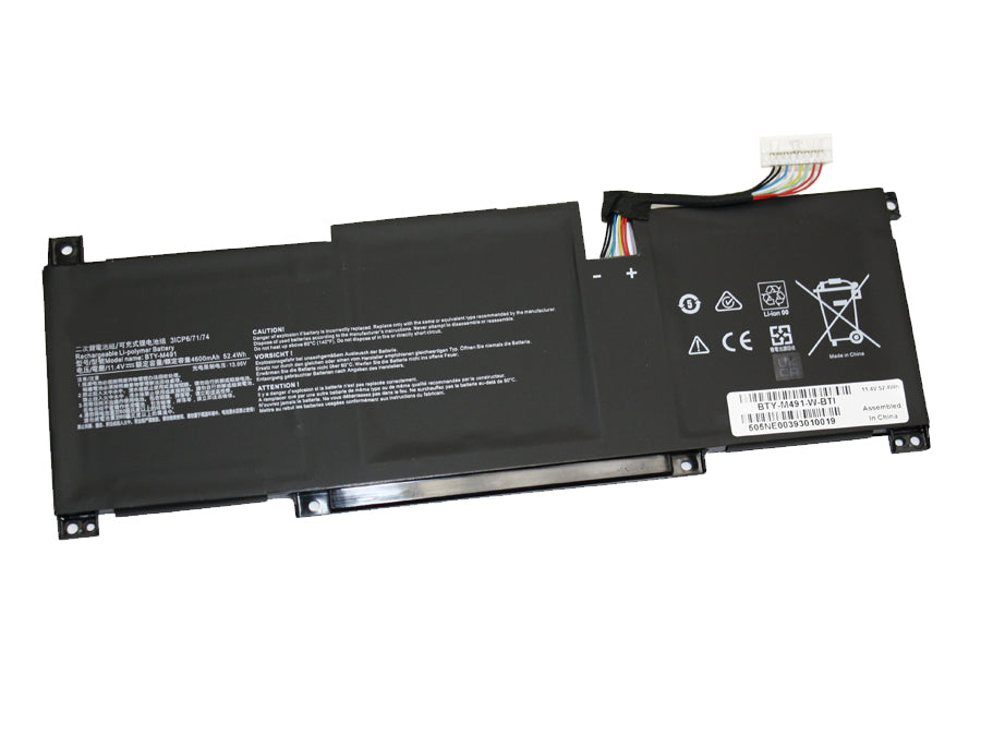 BTY-M491-W compatible replacement battery for MSI PRESTIGE 14 A11SB