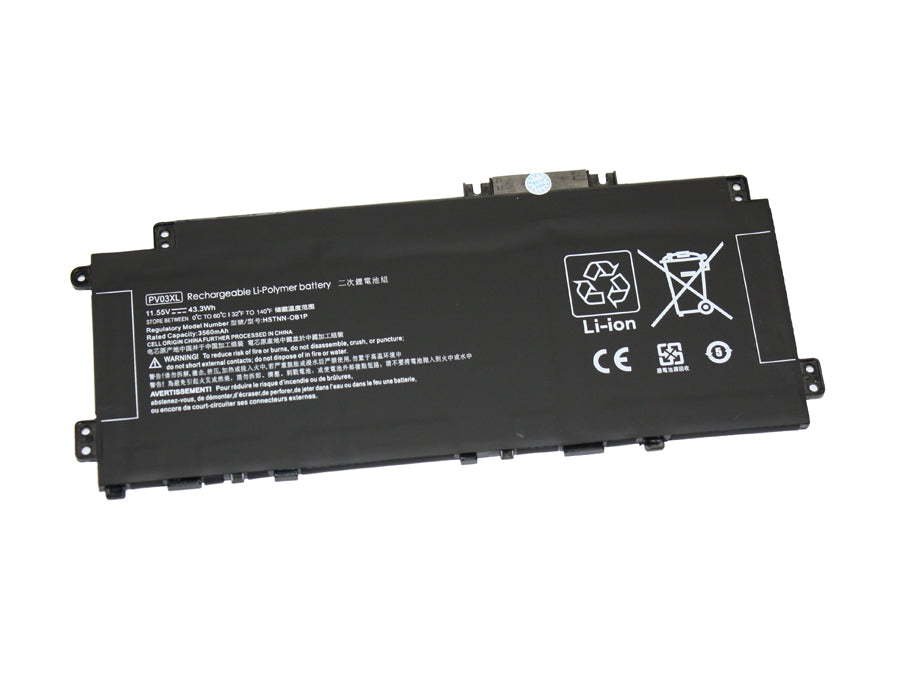 PV03XL compatible replacement battery for HP PAVILION X360 14-DW