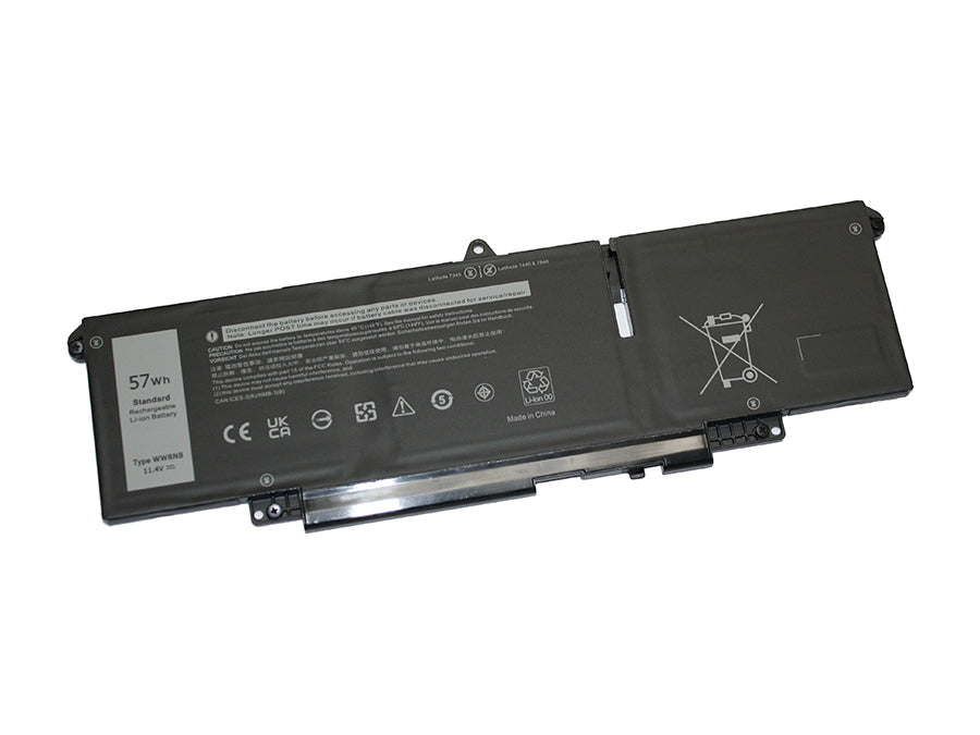 WW8N8 compatible replacement battery for DELL LATITUDE 7640, LATITUDE 7450