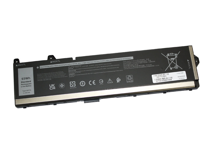 X9FTM compatible replacement battery for DELL PRECISION 7670, PRECISION 7780, PRECISION 7770, PRECISION 7680