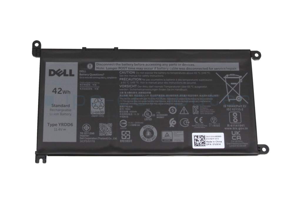 Genuine Dell Original YRDD6 battery for DELL LATITUDE 3310 2 IN 1, VOSTRO 3590, 5490, 5590, 5581, 5481